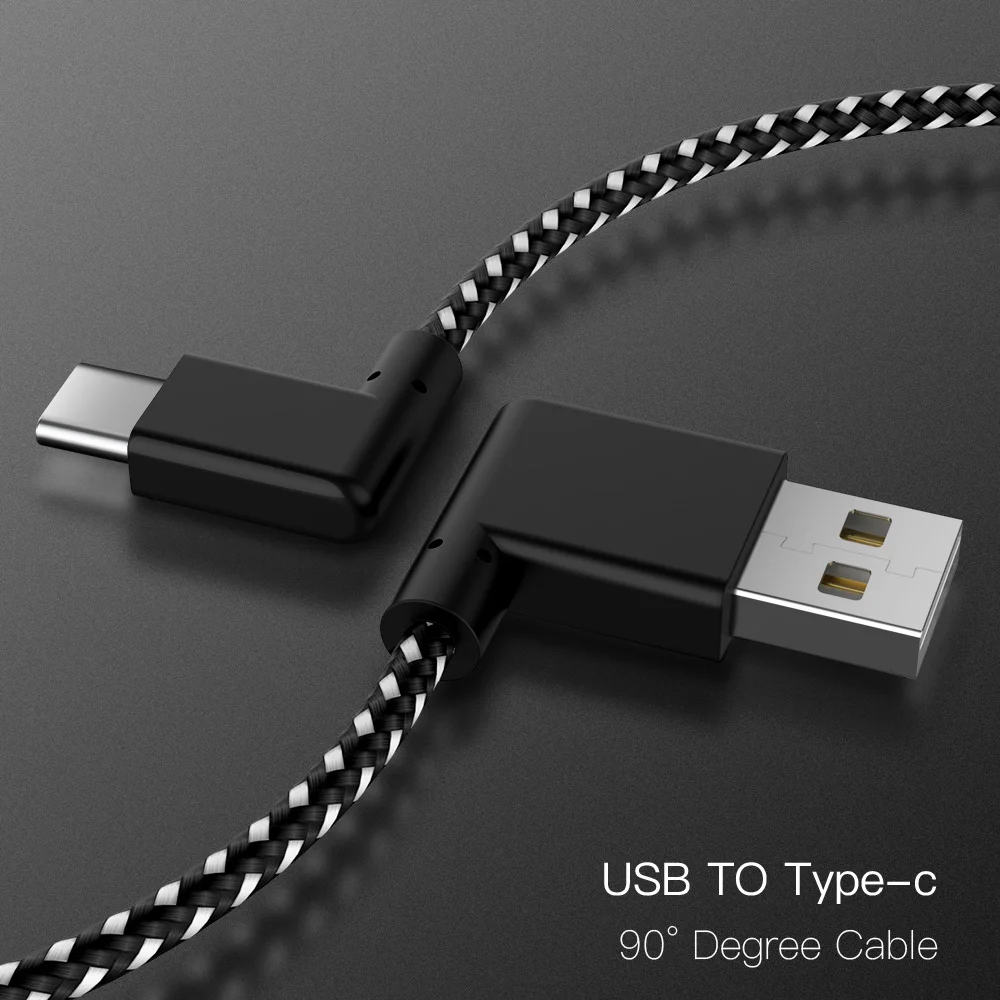 90 градусов Micro USB кабель 2.4A Быстрая зарядка шнур данных Micro usb кабель для samsung Xiaomi Android мобильный телефон кабель