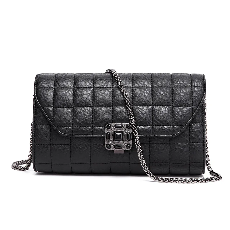 

2016 Rushed Kpop 2016factory Outlet Authentic Summer Bag Lady Lamb For Grain Lattice Chain Shoulder One Generation