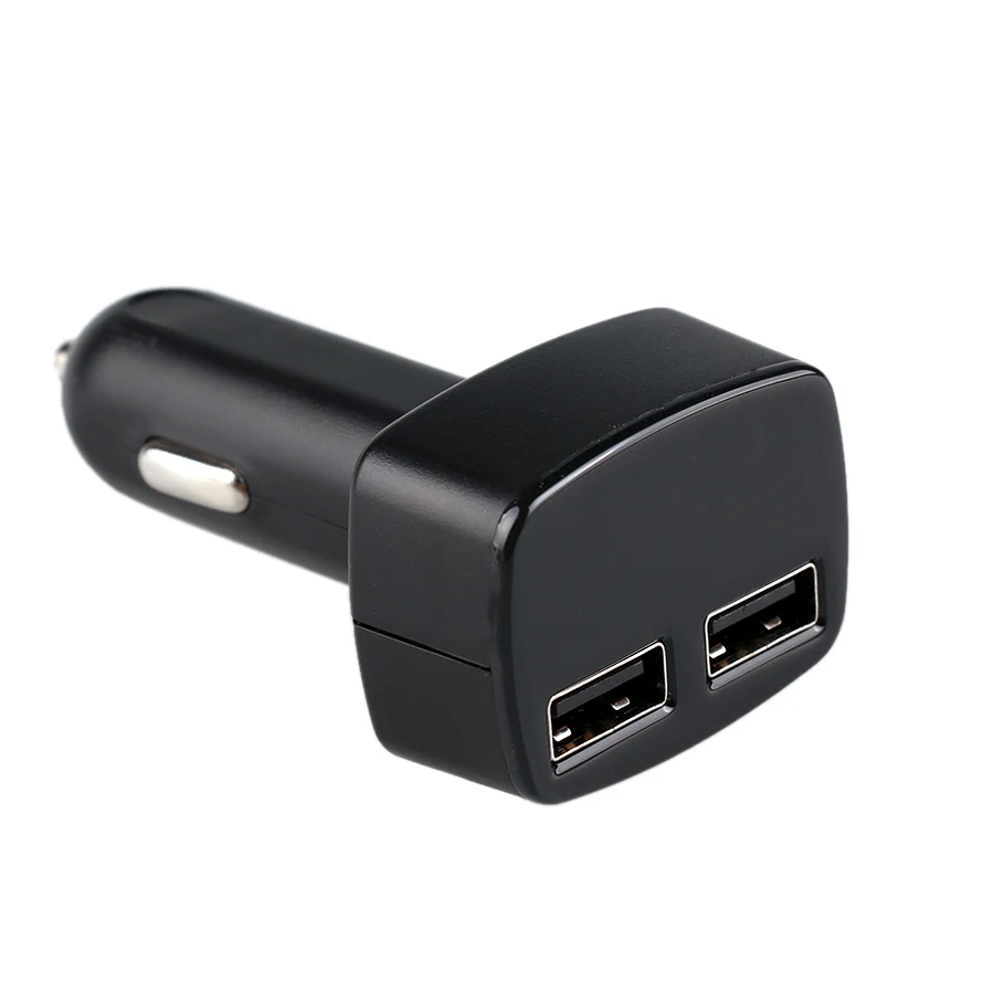 Автомобильное зарядное устройство 4 в 1 с двойным USB вольтметром амперметром