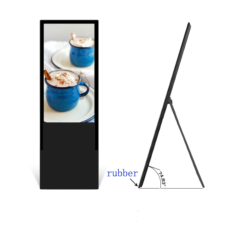  43 49 inch foldable portable lcd android network lan wifi commercial advertising digital signage di