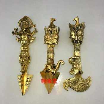 

Pure copper instrument Decoration horse head of the king of Pakistan King Kong pestle magic pestle own house evil feng shui