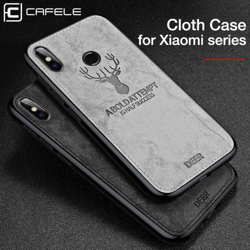 Мягкий чехол Cafele из ткани для телефона Xiaomi 8 9 милый с оленем |