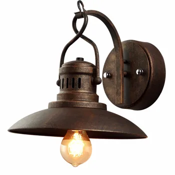 

Vintage Industrial Wall Lamp Retro Loft E27 Wall Light Lamparas De Pared Stair Bathroom Iron Edison Wall Sconce Luminaria