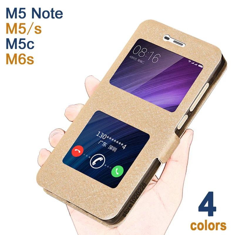Чехол для Meizu M5C A5 Luxucy флип чехол из искусственной кожи M5 Note M 5 Window Leather mini M6S S|case for