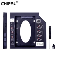 CHIPAL พลาสติก 2ND Second HDD Caddy SATA 9.5 มม.3.0 สำหรับ 2.5 ''SSD กรณี Enclosure สำหรับแล็ปท็อป DVD CD-ROM Optibay อะแดปเตอร์(China)