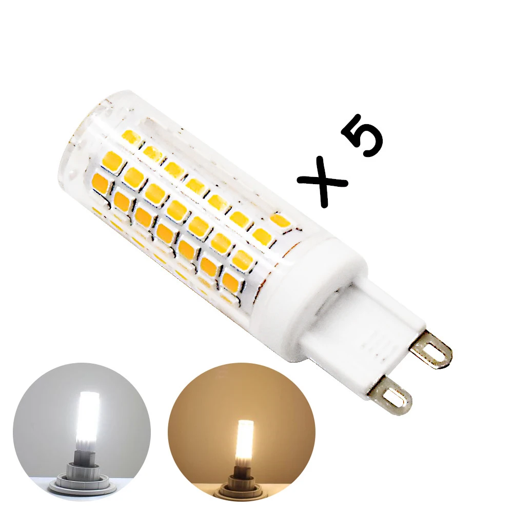 Buy G9 LED Lamp 220V 110V 5W Ceramic Crystal Corn