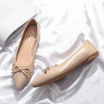 

Women's Boat Shoes Ladies New Slip-on Pointed Toe Casual Loafers Woman Party Wedding Sexy Elegant Flats Promotion High Quality