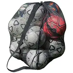 Большая емкость футбольная баскетбольная сетка сумка наружная футбольная сеть для переноски спортивных тренировок хорошая Сетчатая