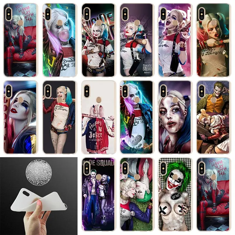 

Fashion Cover Phone Case For Xiaomi Redmi Note 7 6 5 4x redmi 7 6pro 6a s2 5a 4a 4x 5plus 7A Harley Quinn Joker Suicide Squad
