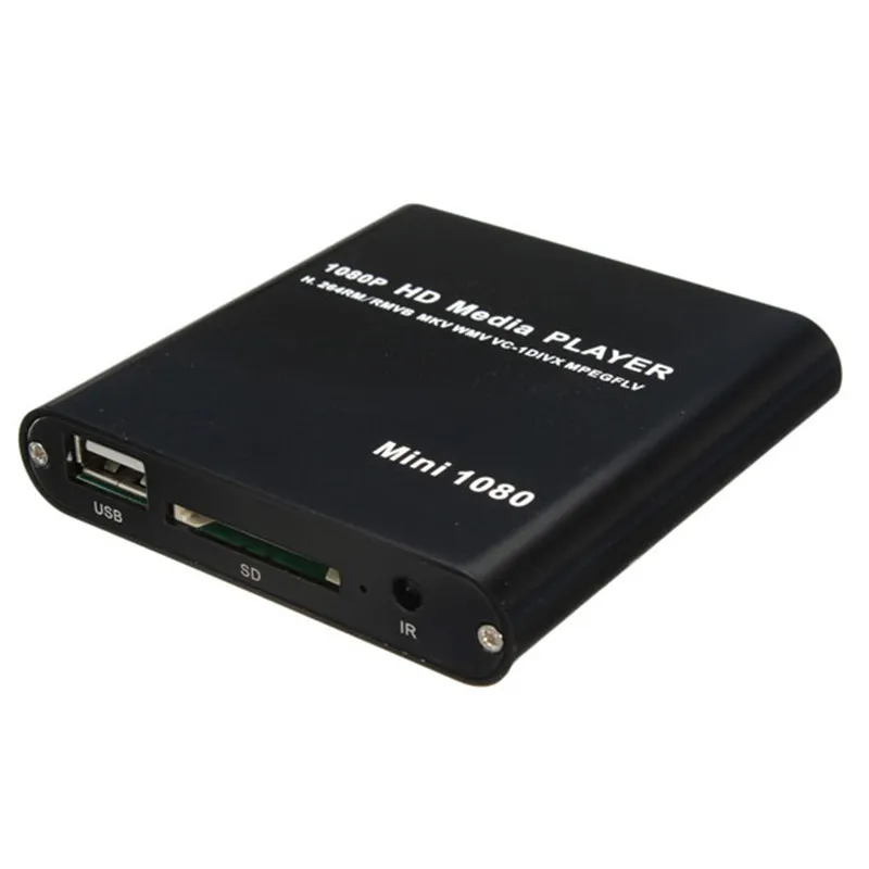 LEORY 1080 P мини HDD hdmi-медиапроигрыватель AV USB хост Full HD с SD карт-ридер Поддержка H.264, MKV, AVI 1920*1080 P 100 Мбит