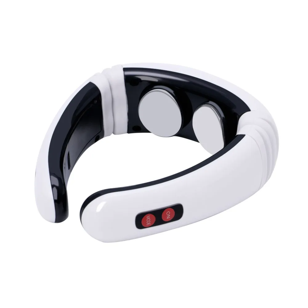 

New Electric Pulse Back Neck Massager Cervical Vertebra Treatment Instrument Therapy With Retail Package