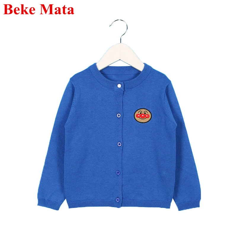 AS PICTURE BEKE MATA/свитера для маленьких девочек весенний хлопковый свитер для малышей с героями мультфильмов для мальчиков, однобортная однотонная верхняя одежда для детей - Цвет: AS PICTURE