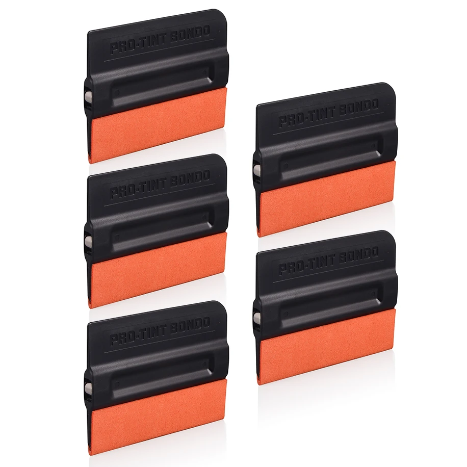

EHDIS 5pcs Pro-Tint Magnet Squeegee No-scratch Suede Edge Magnetic Film Scraper Vinyl Wrap Car Sticker Cover Tool Window Tint