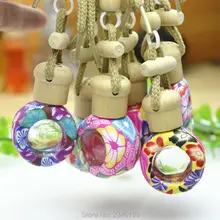 6 мл 30 шт./лот автомобиль повесить кулон украшения, бутылку масла, ароматерапия, пустой духи контейнер, fimo духи многоразового бутылки