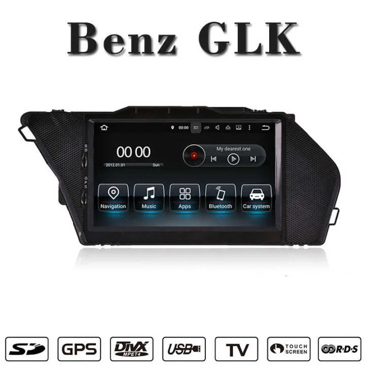 

7" Android 8.1 Car Multimedia Player GPS Navigation for Mercedes Benz GLK X204 2008-2013 with BT DVD SD USB AUX WiFi 4Core 2+16G