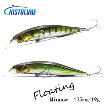 

HISTOLURE Jerkbait Fishing Lure 135mm 19g Hard Lure Floating Minnow Crank Wobbler Bass Pike Bait Fishing Tackle VMC Hooks