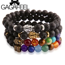 Gagafeel buddha lava stone beads pulseras brazaletes pulseras para las mujeres y los hombres de joyería fina 2016 pulseiras bracciali lava