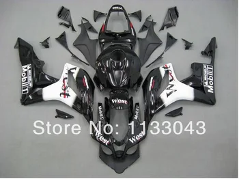 

100%Fit Injection WEST Fairings for HONDA CBR600RR 07 08 F5 07 08 CBR 600 RR 2007 2008 White black fairing parts #S09JS +7GIFTS