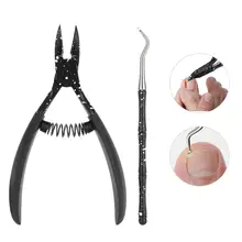 Новая одежда для маленькой девочки 2 шт./компл. Профессиональный ногти для ног "францзуский маникюр" уход инструмент кусачки для удаления вросшего ноготя фиксаж кутикулы кусачки для ногтей файл комплект аксессуаров