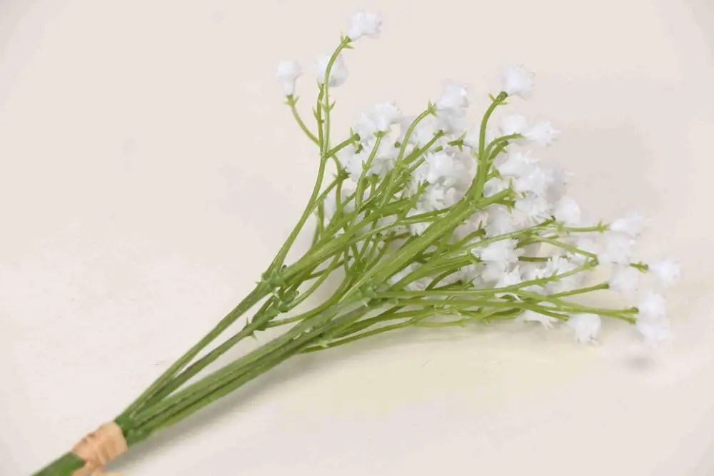Artificial 1 Piece White Babies Breath Flowers Fake Gypsophila DIY Floral Bouquets Arrangement Wedding Home Decor