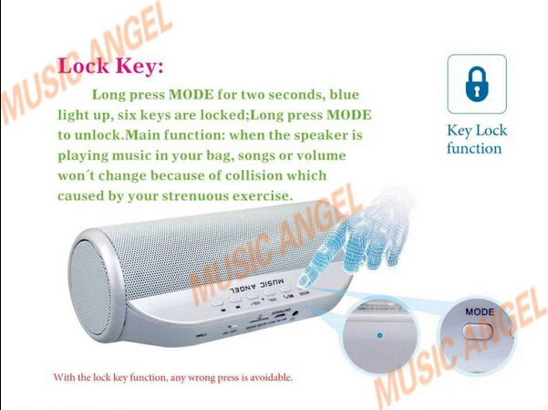 Музыка Ангел JH MD13BT 4 Вт * 2 Bluetooth 0 Беспроводной радио Динамик с FM TF/SD карты Колонка