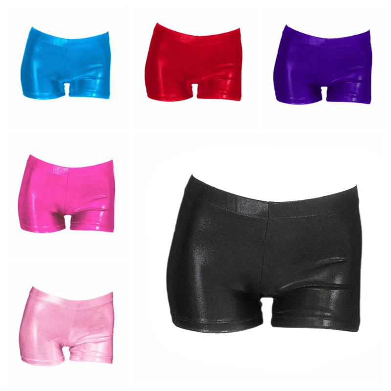 Girls gymnastics suit shorts practice clothes shorts high quality bright color body suit ballet gymnastics dance