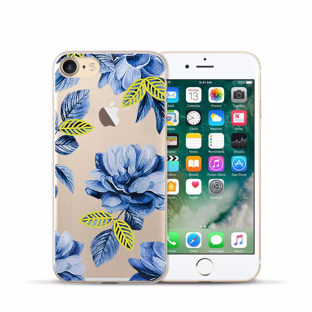 Arvin Case FOR Iphone 7 Soft Clear Protective TPU Back Cover FOR 5 5S 6 sPlus X XS Max XR Painting Silicon Cover FOR Iphone 6s (14)
