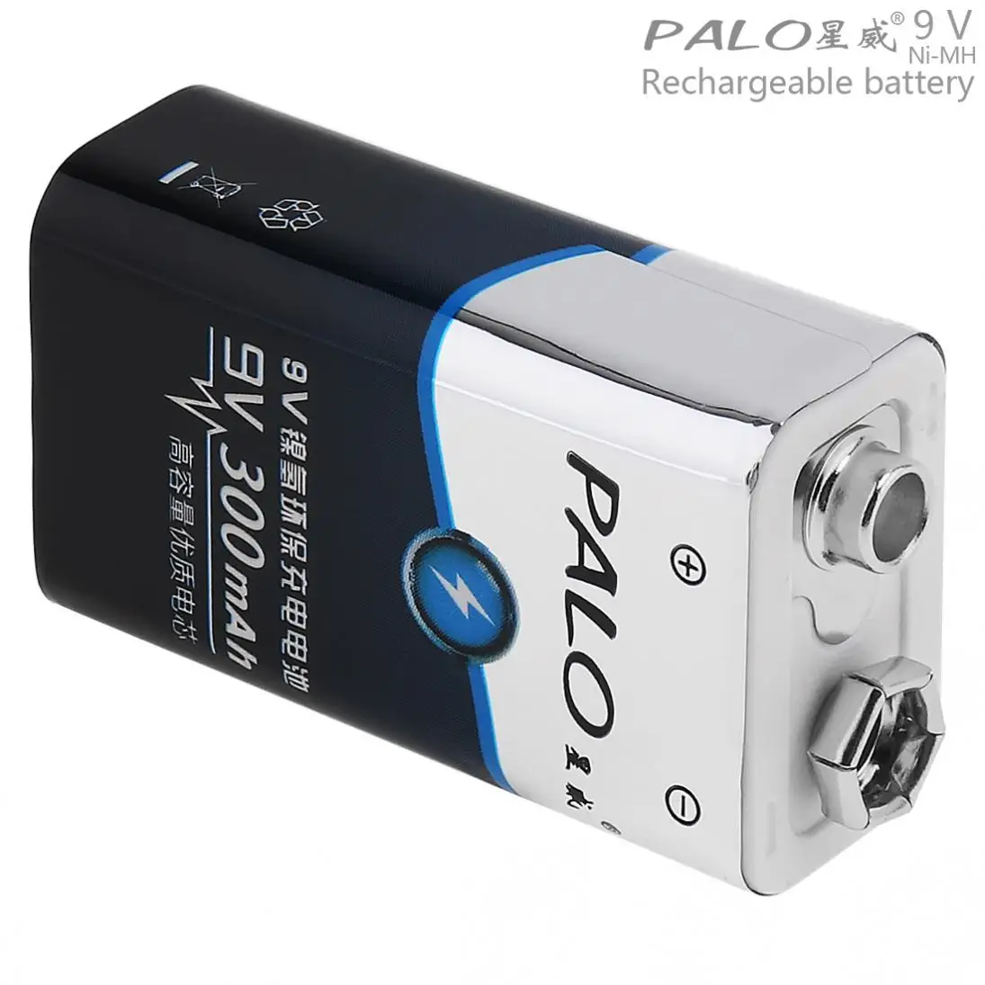 Распродажа! Аккумулятор PALO 9V 6F22 300mAh ni mh с 3а зарядным током для