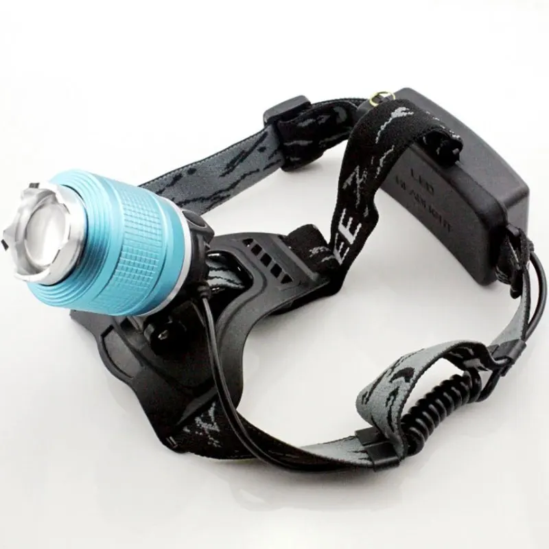 260lm Q5 Dual Light Source Headlight 18650 Straight Rechargeable ...