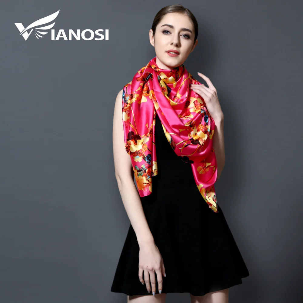 [VIANOSI] 2017 Silk Scarf Fashion Newest Women Scarf 