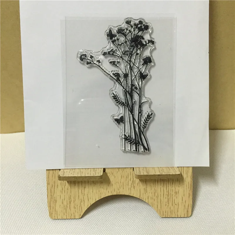 

beauty flowers design for diy scrapbooking photo album Transparent Clear Silicone stamp for paper card gift FF-012