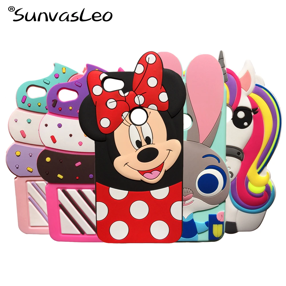 

For Xiaomi Redmi Note 5A Case 3D Unicorn Minnie Soft Silicone Cases Cover Cartoon Mobile Phone Shell Skin Protector Fundas Coque