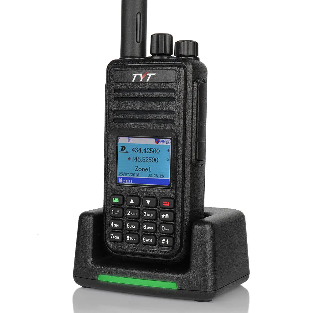 

TYT Upgrade Version MD-UV380 GPS Dual Band Ham Amateur DMR Tier II Analog Two Way Digital Radio 136-174Mhz/400-480Mhz Handheld