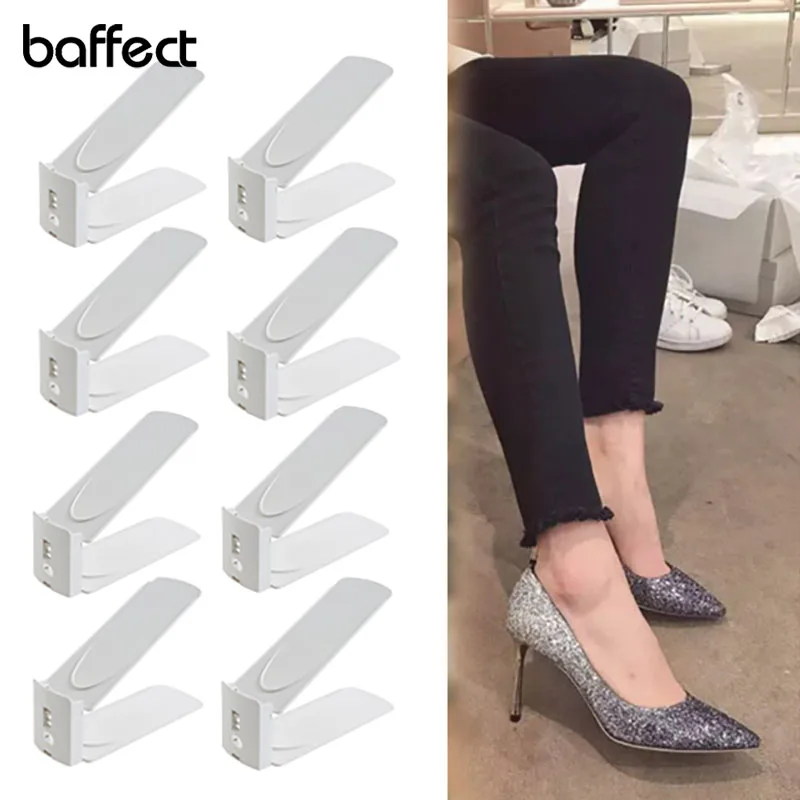 Baffect 8 قطعة/الوحدة أحذية المنظم دائم حذاء رفوف رف حامل خزانة بلاستيك حامل الحذاء التخزين رف لغرفة المعيشة Baffect 8 قطعة/الوحدة أحذية المنظم دائم حذاء رفوف رف حامل خزانة بلاستيك حامل الحذاء التخزين رف لغرفة المعيشة