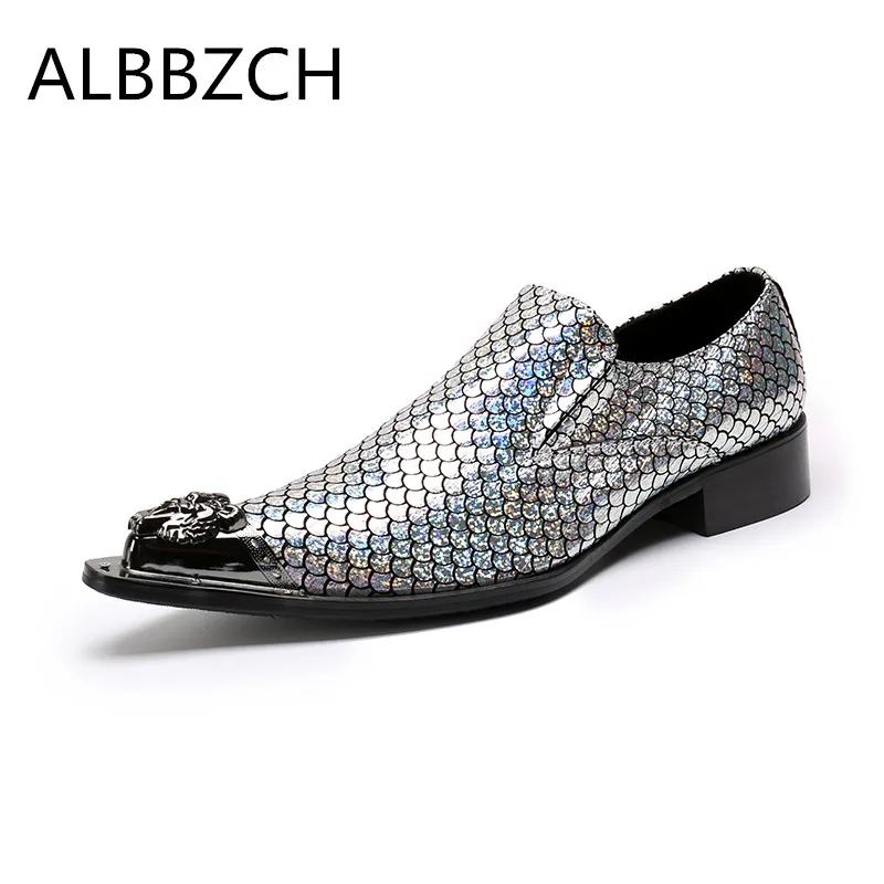 silver mens shoes formal