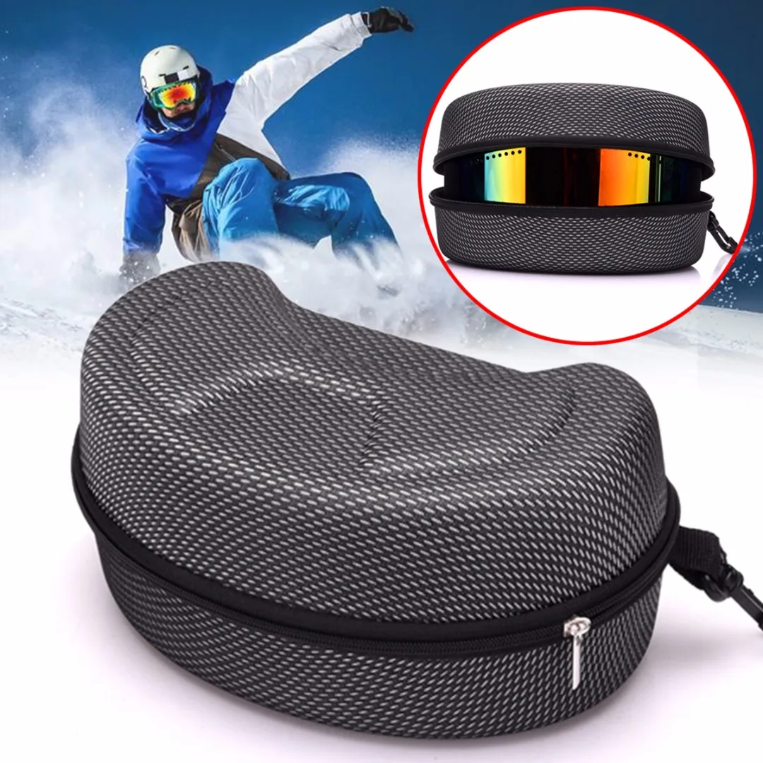 Portable Snow Ski Snowboard Goggles Glasses Protector Case Carrying