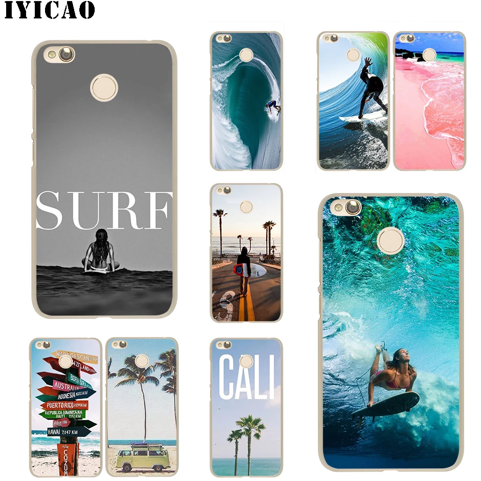 

IYICAO Beach Surf Travel Hard Case for Redmi 6A 4A S2 Note 7 3 4 4X 6 5 Pro 5A Prime Plus for Redmi Go