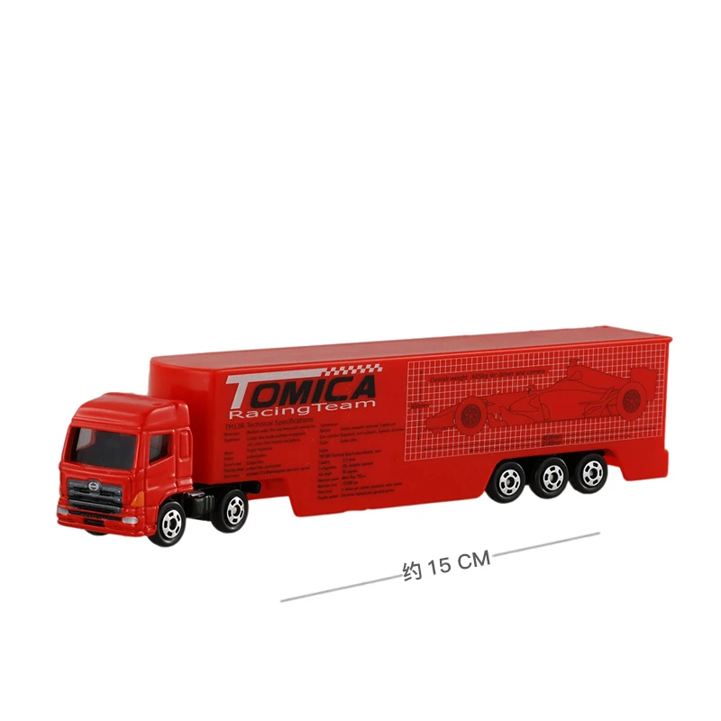 Такара TOMY Tomica транспортный грузовик из металлического сплава, красная модель автомобиля, детские игрушки, оттягивающийся грузовик, игрушки, подарки для детей