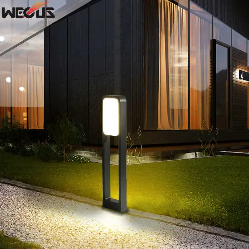 (WECUS) Courtyard lawn lamp LED street light outdoor home waterproof community garden villa courtyard outdoor floor lamp