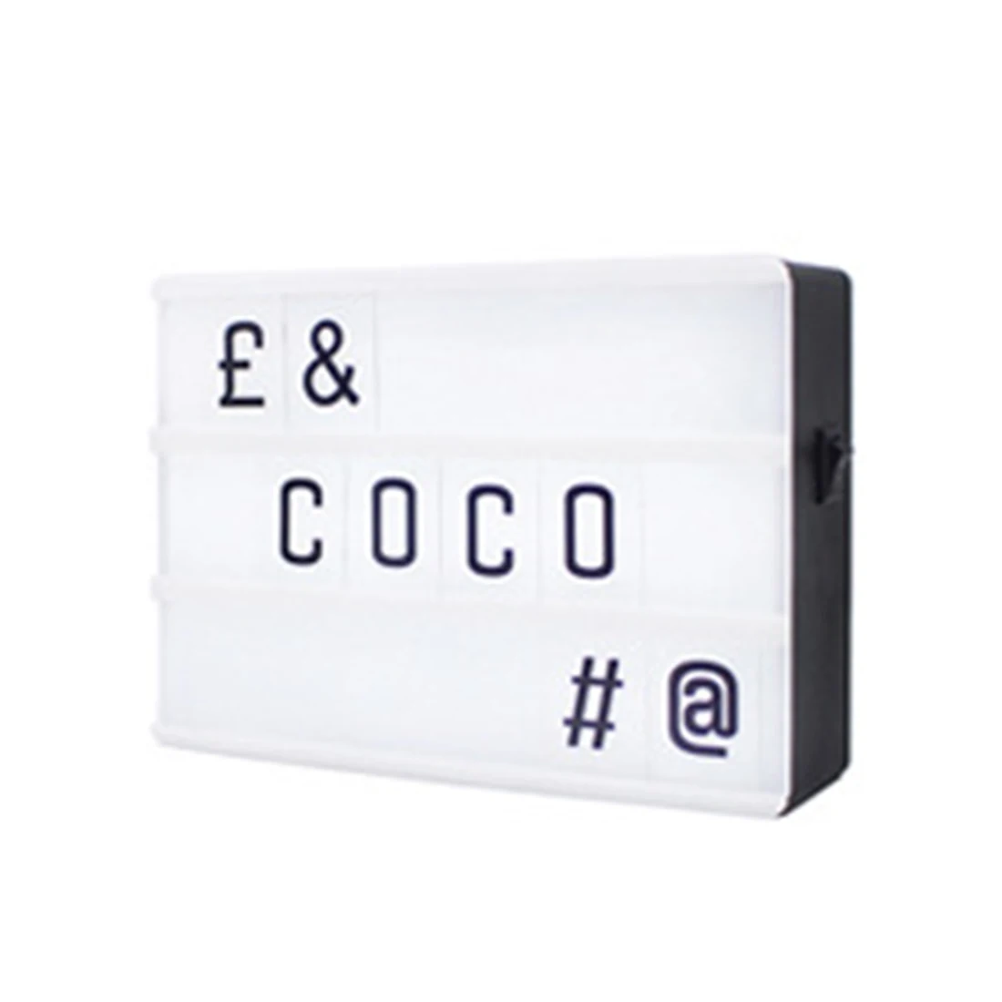 

New A6 Lightbox Light Letters Combination Cinematic Light Box Card LED Lamp Luminous Box DIY Symbols Numbers