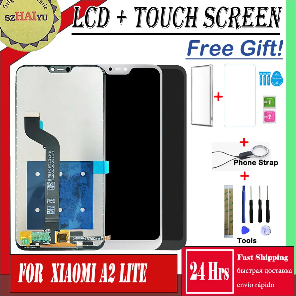 

LCD For Xiaomi A2 Lite LCD Display Touch Screen Digitizer Replacement For Xiaomi Redmi 6 Pro Screen Replacement Pancel Frame