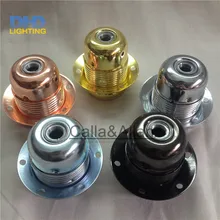 5 цветов готовая железная крышка с керамикой и фарфором E27 патрон лампы с абажуром монтажником 3 ядра отверстия база