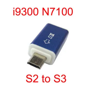 

Zihan 10pcs/lot Galaxy S2 i9100 Micro USB 5pin to SIII S3 i9300 N7100 Adapter HDMI Blue