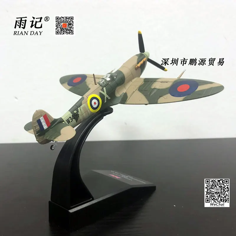 AMER 1/72 масштаб военная модель игрушки 1941 супермарин Spitfire MK Vb истребитель литой металлический самолет модель игрушки для сбора, подарок