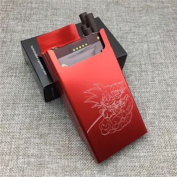 

LF044 Personalized Goku Dragon Ball Aluminium Alloy Fashion Beauty Cigarette Case Laser Carved Will Not Fade Cigarette Box