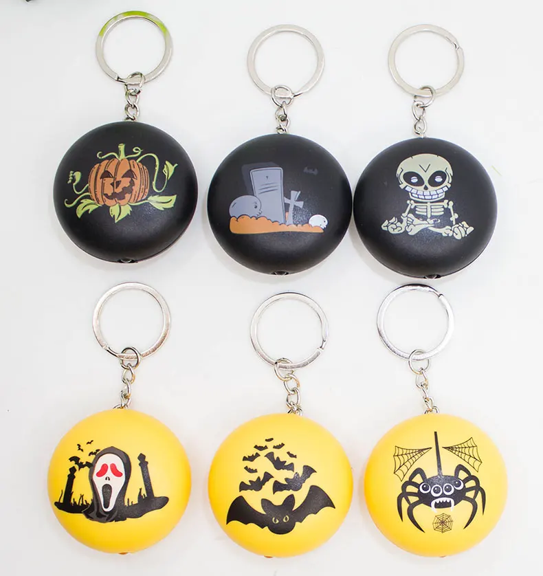 Popular new arrive halloween Keychain,Led keychain with sound,cute