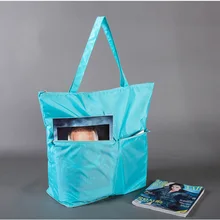 Large Capacity Zipper Handy Shopping Bag Flower Tote Handbag Eco-friendly Reusable Grocery Foldable Shopping Bag Waterproof tote bag foldable reusable shopping bag large capacity grocery shoulder bags eco friendly tote shopping handbag for travel