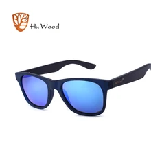 HU деревянные поляризационные солнцезащитные очки Женские винтажные цветные солнечные очки женские прямоугольные пластиковые рамки модные брендовые Роскошные зеркальные GR8007
