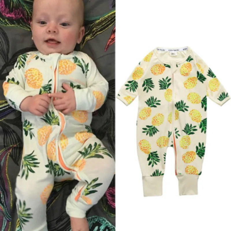 bright baby bodysuits	 Newborn Baby Rompers Mickey Minnie Mouse Dinosaur Spring Autumn Kid Boy Girl Long Sleeve Zipper Infant Even Climb Clothing Tops bright baby bodysuits	