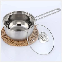 Сковорода для молока с одной ручкой из нержавеющей стали, плита общего огня с небольшим горшком для детского молока, лапша